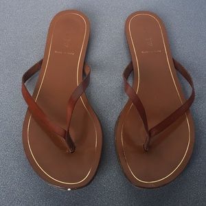 J Crew Camel 🐫 Brown Flip Flops